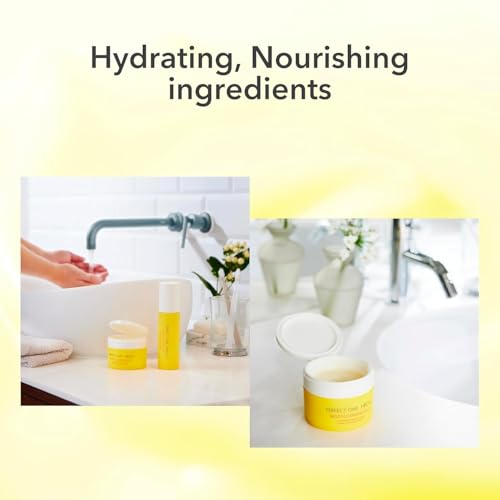 PERFECT ONE FOCUS Smooth Cleansing Balm Makeup Remover?Gentle Face Cleanser Makeup Cleansing Balm that Melts Away Makeup, Deep Pore Cleanser?Moisturizing Face Balm for All Skin Types, 2-Pack 75g x 2)