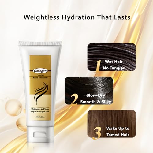Collagen Hair Mask - Protein Treatment with Argan Oil for Dry &
