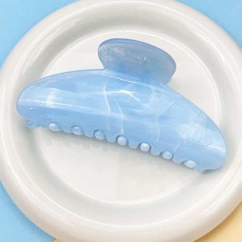 4PCS Large Marble Hair Clips - Non-Slip Claw Clips for Women
