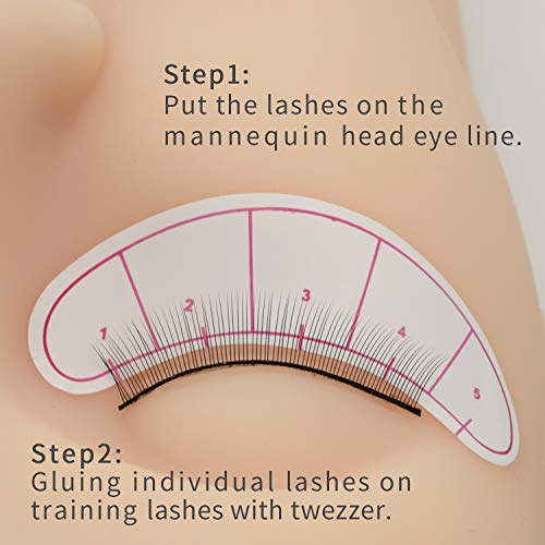 30 Pairs Practice Lash Extensions Training Strips 8mm