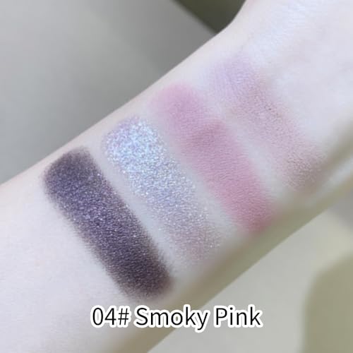 4-Color Cool Neutral Eyeshadow Palette Matte & Shimmer