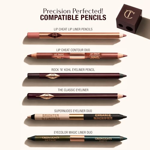 Charlotte Tilbury Dual-Size Cosmetic Pencil Sharpener for Eye & Lip