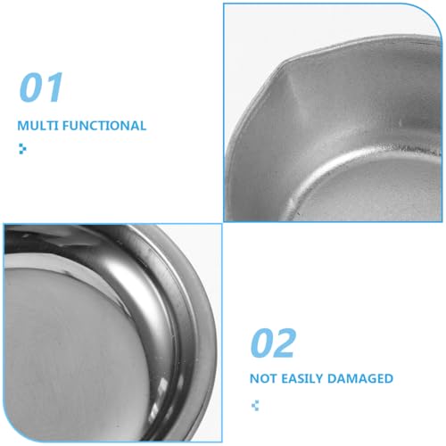Lurrose 12pcs Stainless Steel Paint Mixing Palette