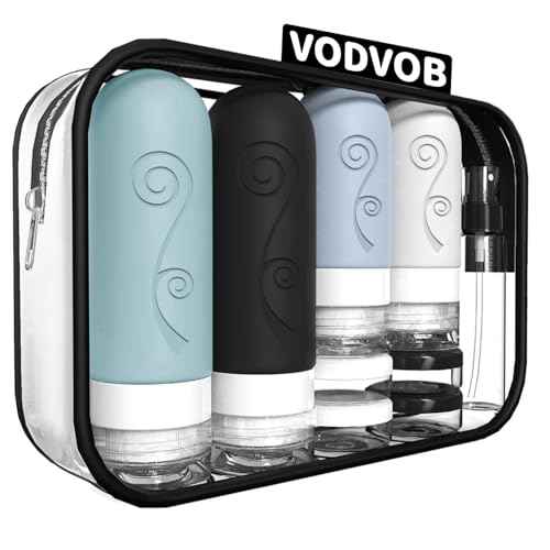 16-Pack TSA Approved Travel Bottles Set with Toiletry Bag