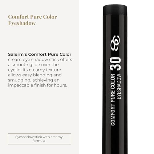 SALERM - Eyeshadow Stick - Comfort Pure Color Eyeshadow - 30 Matte Black - Creamy - Easy to Apply - Long-Lasting - Richly Pigmented