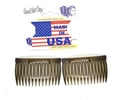 2 Pack Tortoise Shell Anti-Slip Side Combs 2 7/8 Inches for Hair Styling
