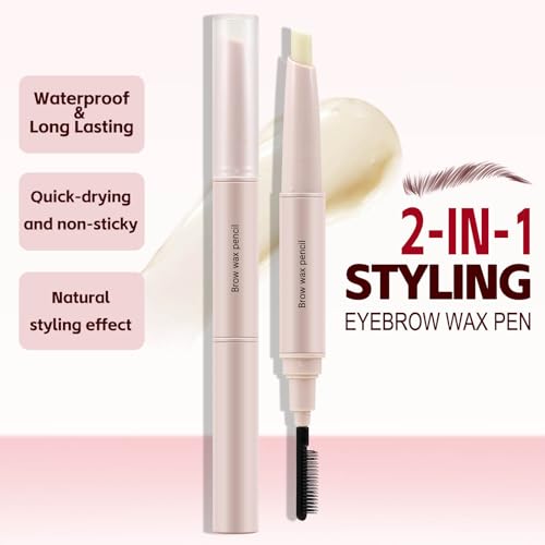Boobeen Clear Eyebrow Wax Pencil with Angled Tip