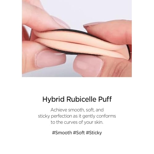 JUNG SAEM MOOL Cushion Puff | Natural Cover Puff for Smooth Fitting, Round Shape 2.1 Inch, Set (4pc)