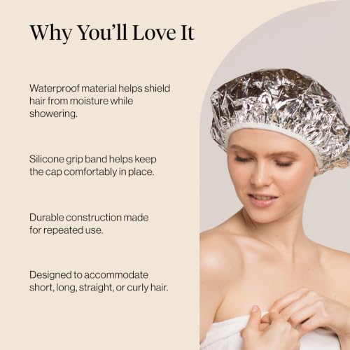 Kitsch Reusable Aluminum Foil Heat Cap for Deep Conditioning & Hair Treatment