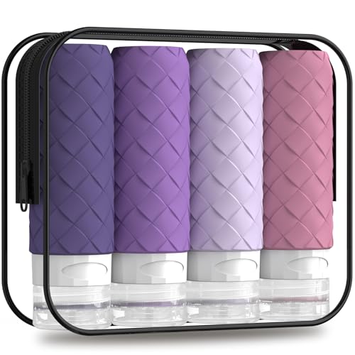 Silevoler TSA Approved Travel Bottles 3oz - Leak Proof Silicone