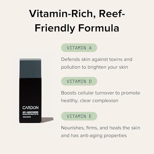 Cardon Men's SPF 30 Korean Sunscreen for Face, Facial Moisturizer With Sunblock, Anti-Aging Face Sunscreen, SPF Facial Moisturizer, Men's Skin Care Lotion with Cactus Extract (2 Bottles - 70ml)