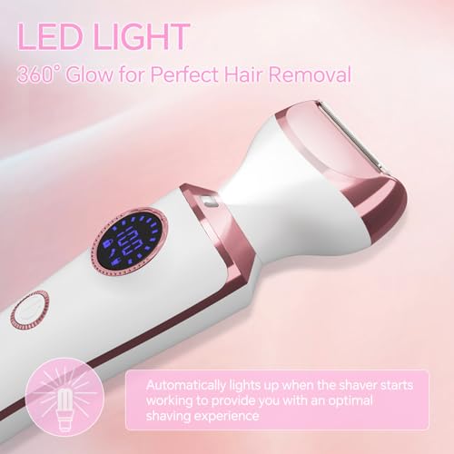 Rose Gold Women’s Electric Razor 4-in-1 Bikini Body Trimmer & Shaver