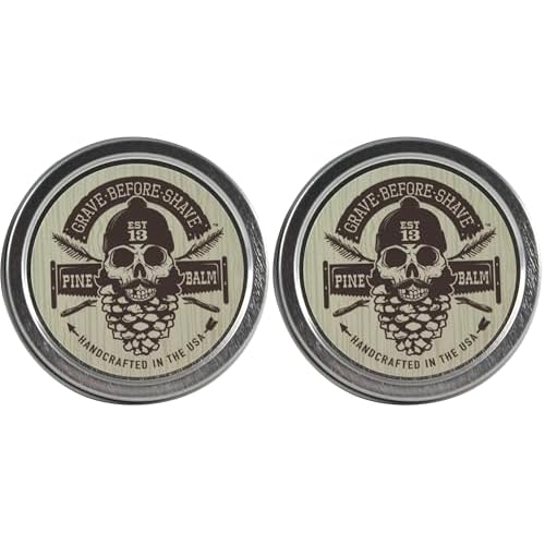 Grave Before Shave¢â Pine Scent Beard Balm (Pine/Cedar wood scent) (2 oz.) (Pack of 2)