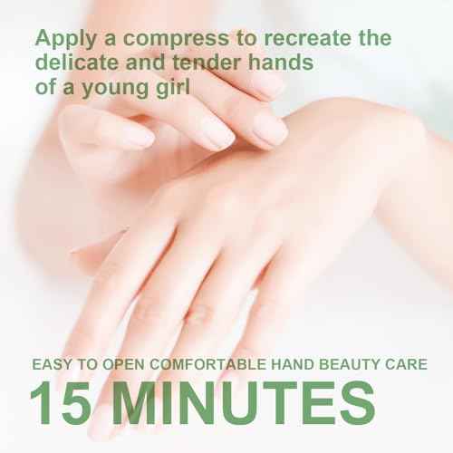 SULADEC Moisturizing Hand Mask with Shea Butter and Goat Milk, Hydrating Hand Masks for Dry Cracked Hands, Dry Skin Moisturizer for Soft and Smooth Touch Hands - Men Women - 5 Pairs