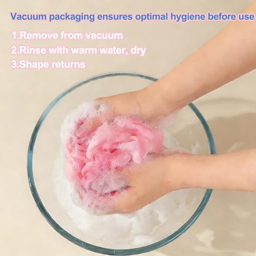 Loofah Sponge 4 Pack - Soft Bath Exfoliator