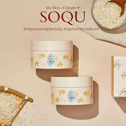 Moisturizing and Brightening Rice Cream ? Deep Hydration, Brightens and Evens Skin Tone ? 70g / 2.48oz ? Made in Korea