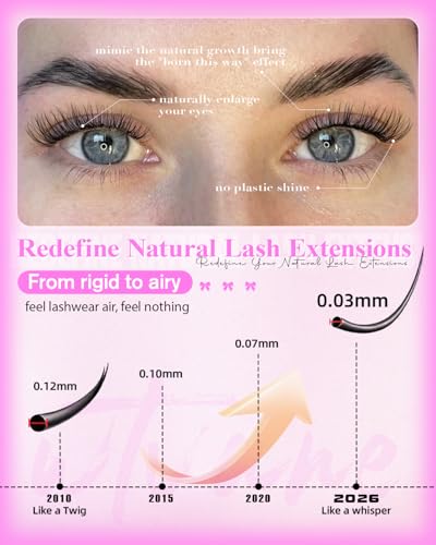 Natural Cluster Eyelash Extensions Clear Band 8-16mm