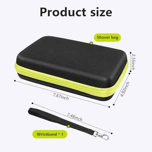 EcoVibe EVA Protective Shaver Hard Case Compatible with Philips One Blade QP2724/90 QP2834/70 QP2630/72 Hybrid Electric Trimmer Hard Portable Storage Carrying Case for Shavers and Accessories