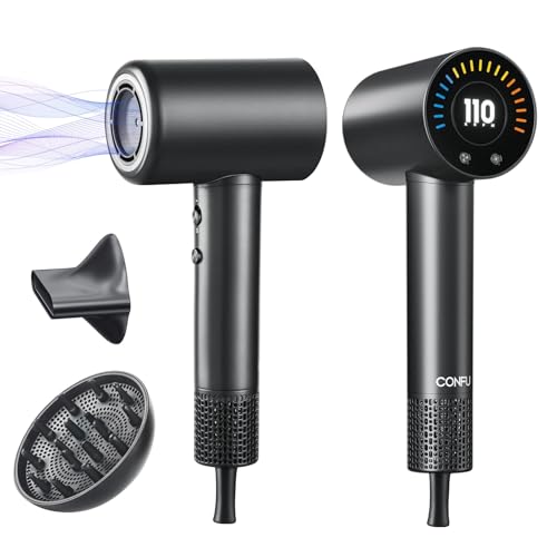 CONFU Hair Dryer 110000 RPM Fast Drying Ionic Blow Dryer