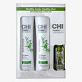 CHI PowerPlus Renewing Haircare Starter Kit, Includes Shampoo, Conditioner & Scalp Treatment, Anti-Shedding & Healthy Hair Renewal System