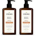 Cremo Rich-Lathering Spice & Black Vanilla Body Wash for Men, Notes of Spices, Dark Woods and Black Vanilla, 32 Fl Oz,(Pack of 2)