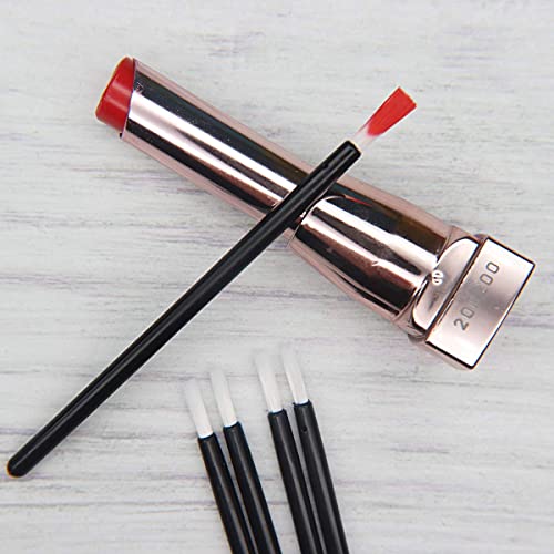 100 Pcs Disposable Lip Brushes - Soft Cosmetic Wands Black