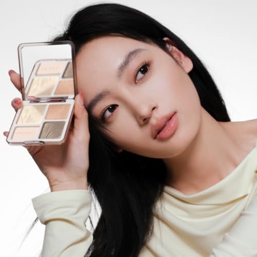 JUDYDOLL Highlight & Contour Palette - 4-Color Matte Face Makeup