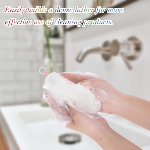 Mesh Soap Bags with Foaming Net - 10 Pack + 2 Bonus