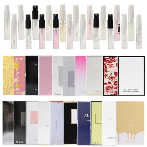 Women's Designer Fragrance Sampler - 20 Luxury Perfume Vials