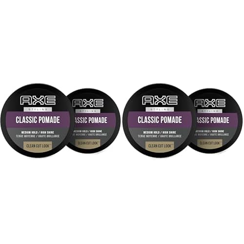AXE Pomade: Medium Hold and Natural Finish for Easy Styling,2.64oz,(Pack of 4)