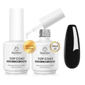 Beetles Extra Glossy No Wipe Gel Top Coat 2 pcs 15ml - B-Clear-2