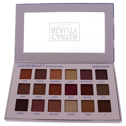 Carter Beauty Warm Velvet 18 Shade Eyeshadow Palette