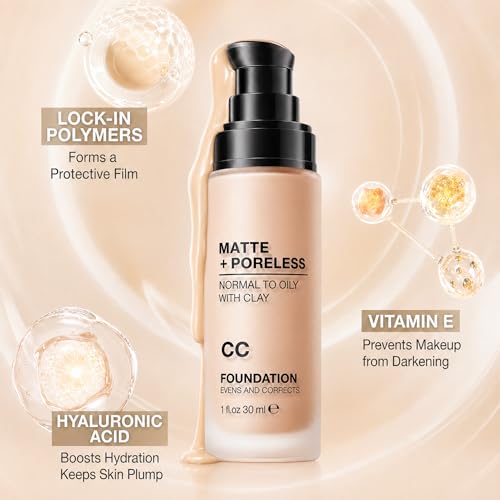 CC Cream Foundation Matte 24H Oil Control Shade 02