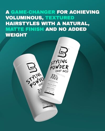 L3 Light Hold Styling Powder for Men - Matte Finish, 30g