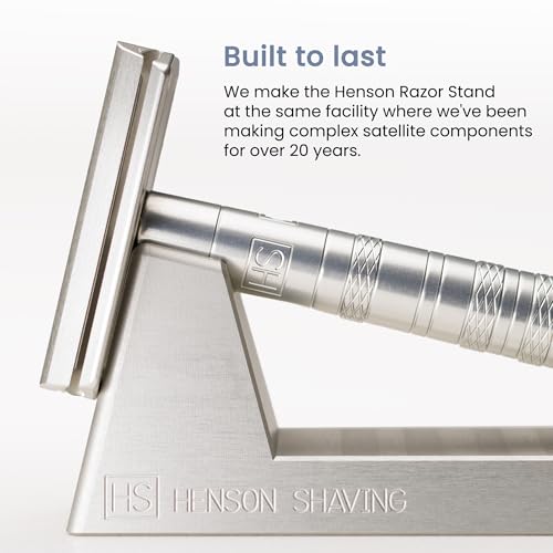 The Henson Razor Stand - Lightweight and Highly Durable Safety Razor Stand for Men and Women - Aluminum Razor Holder Designed for Henson AL13, Henson AL13-M, Henson Ti22