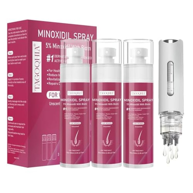 5% Minoxidil Hair Regrowth Spray for Women with Biotin