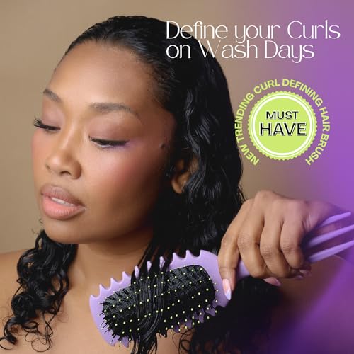 Curl Defining Brush for Curly & Wavy Hair - Volume & Definition