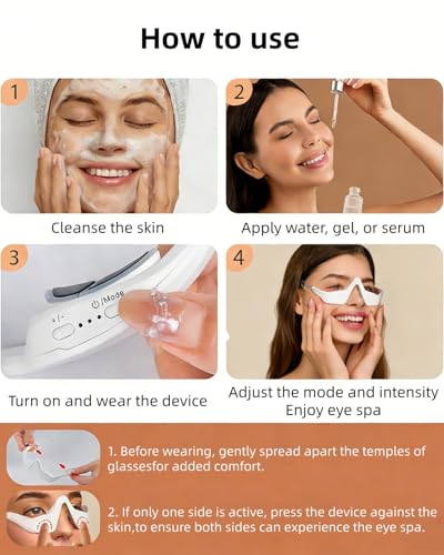 Red Light Therapy Eye Massager for Dark Circles