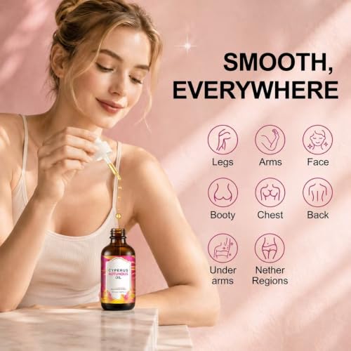 DreamCatching Cyperus Rotundus Hair Removal Oil - Natural Skin Softening & Pore Refinement, 2 Fl Oz