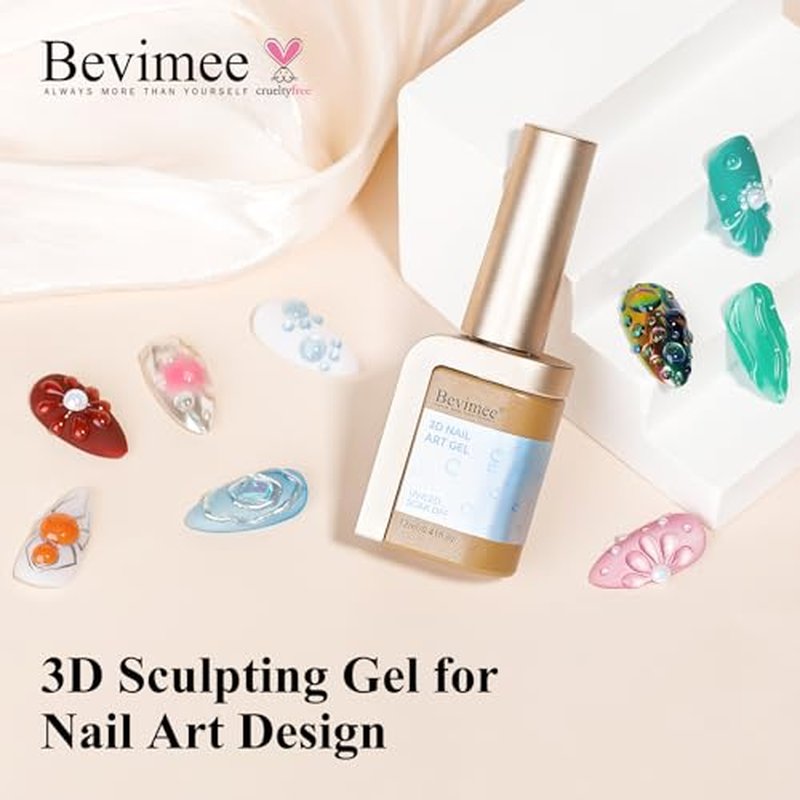 3D Water Drop Gel Nail Polish - Clear Sculpting Gel 12ml