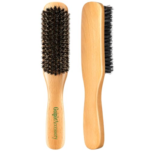 Boar Bristle Slick Back Hair Brush for All Hair Types