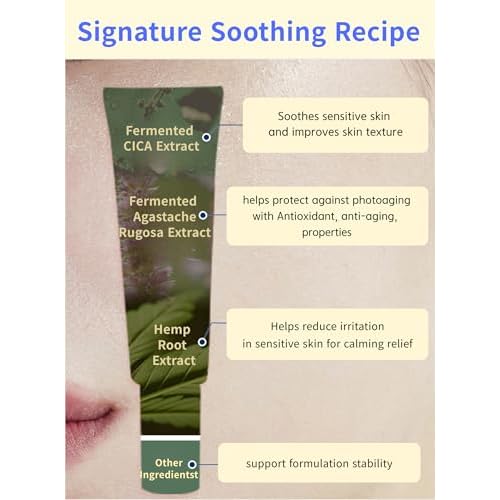 CICA CANABI Skin Barrier Repair & Soothing Serum(1.7 fl oz) with Lactobacillus Ferment, Fermented CICA & Hemp Root Complex ? Microbiome Boosting & Quick Lasting Soothing for Healthy Natural Glow