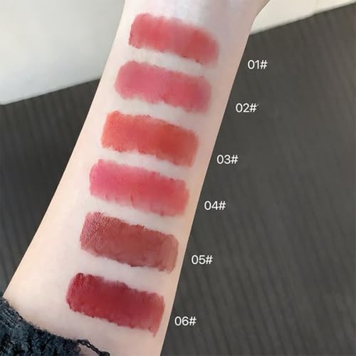 3-Color Matte Liquid Lipstick Set with Rabbit Keychain