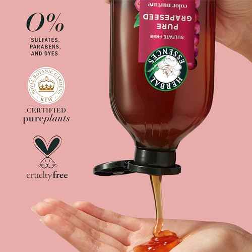 Herbal Essences Pure Grapeseed Color Nurture Sulfate Free Shampoo, 13.5 fl oz, Hair Protection and Color Nourishment