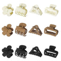 Medium Claw Hair Clips Set, 12 Pack Non-Slip Matte Clips