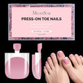 MelodySusie Press On Toenails - 300 Pcs High Gloss Berry Pink