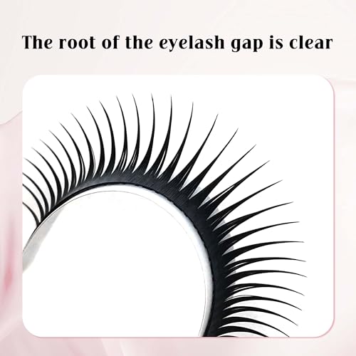 Wet Lashes Eyelash Extension Premade Manga Lashes Anime Chunk Cosplay Lashes C/D Curl Thick Wet Spikes Lash Extensions Wispy Comic Lash Clusters DIY Anime Lash Extensions (black, 0.07-C-Mix8-15mm)