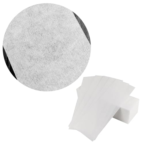 100 Pcs Waxing Paper 2.8 x 7.9 Inch Wax Strips For Hair Removal On Legs Chest Back Intimate Areas And Face