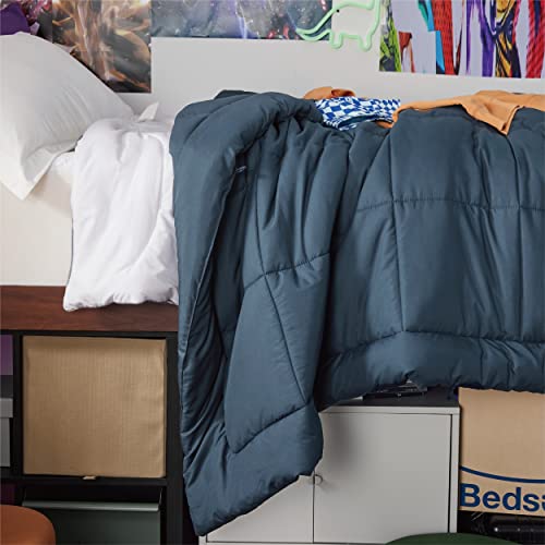 Bedsure Comforter Duvet Insert - Quilted Comforters Twin XL Size, All Season Duvet, Down Alternative Bedding Comforter with Corner Tabs(Navy Blue,Twin XL 92"x68")