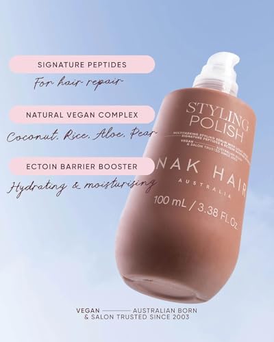 NAK Signature Frizz Control Serum - 3.4 fl oz Smoothing Polish